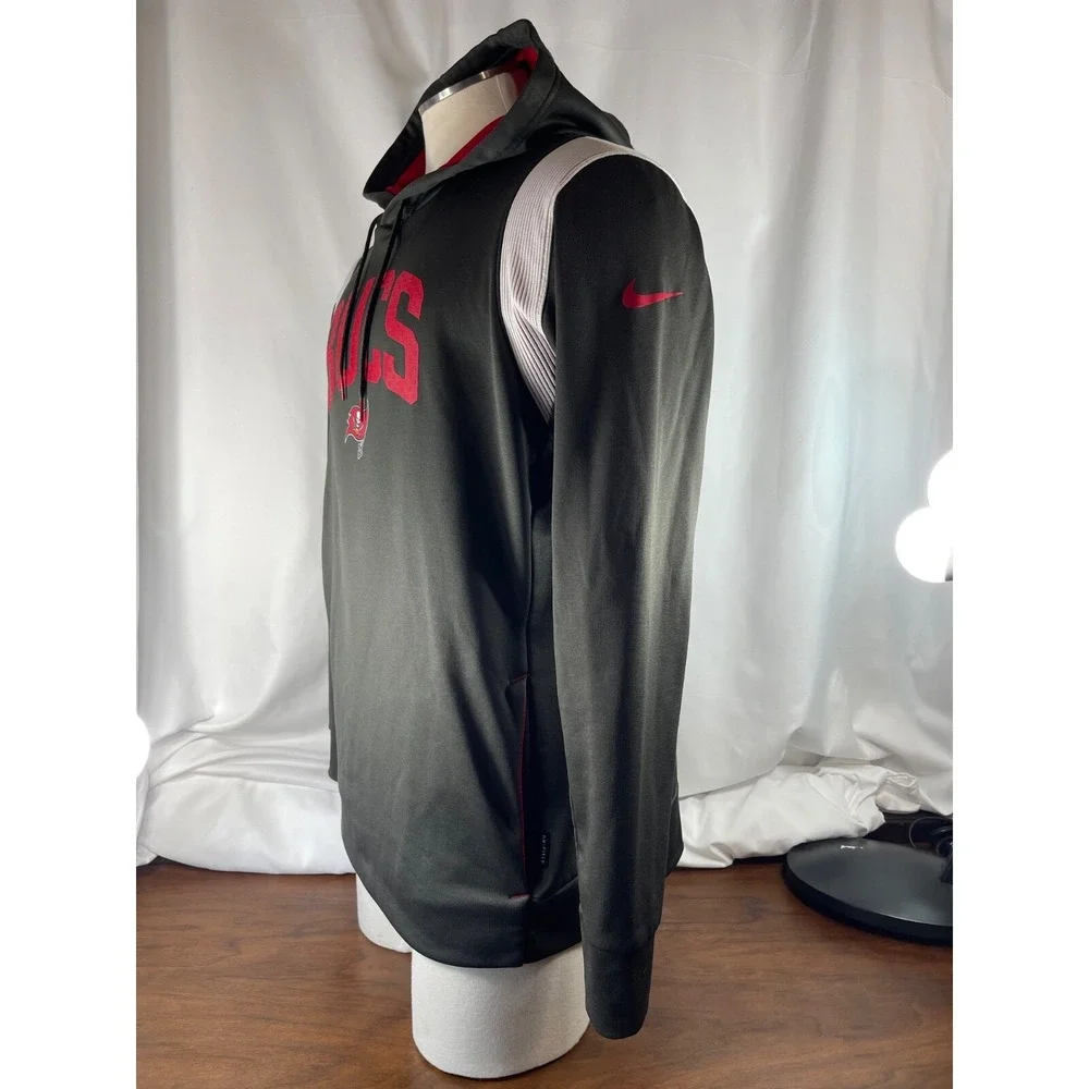 Tampa Bay Buccaneers NFL Nike Therma Sideline Pullover Hoodie Jacket Men's Large